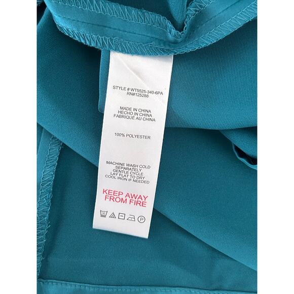 Jason Wu Teal Satin Midi Ruched Slip Dress Large Wedding Guest Event Cocktail - Picture 10 of 10